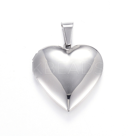 Tarnish Resistant 316 Stainless Steel Locket Pendants LS-STAS-N0016-04P-1