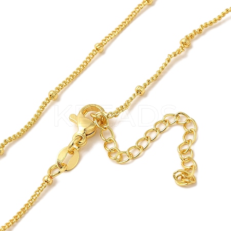 Brass Satellite Chain Necklaces NJEW-B119-03G-1