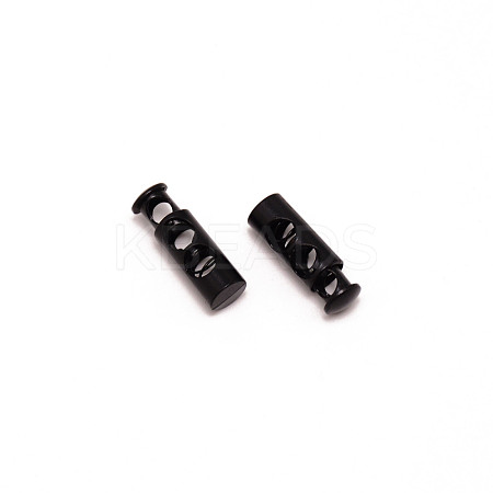 Alloy Spring Cord Locks FIND-WH0100-80EB-1