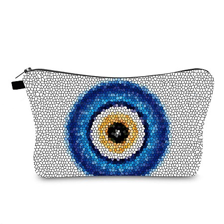 Evil Eye Theme Polyester Cosmetic Pouches ABAG-D009-01D-1