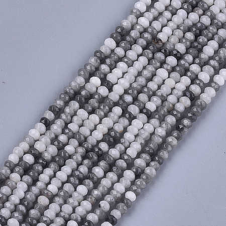 Natural Hawk's Eye Beads Strands G-S354-55-1