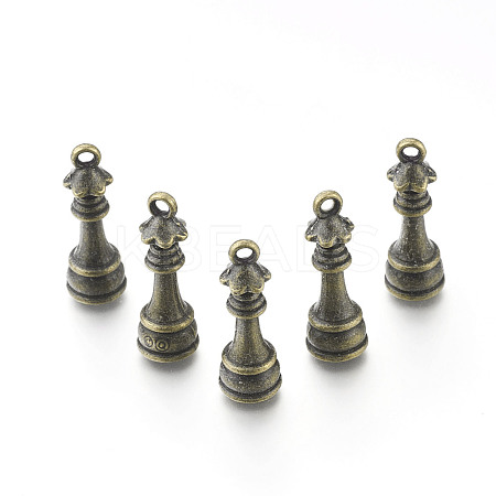 Alloy Chess Pendants X-PALLOY-H201-06AB-1