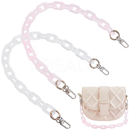 2Pcs 2 Colors Bag Handles AJEW-GF0004-61-1