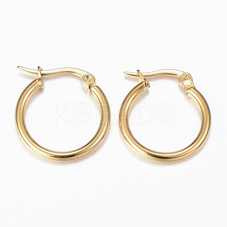 304 Stainless Steel Hoop Earrings EJEW-H344-02G-1