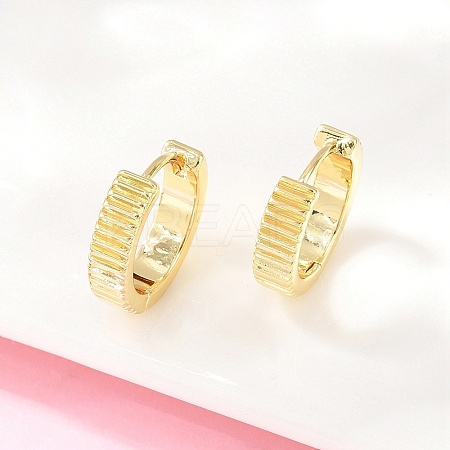 Brass Hoop Earrings EJEW-D348-22G-1
