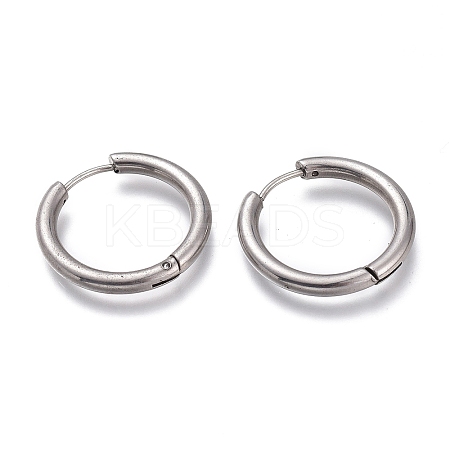 Tarnish Resistant 201 Stainless Steel Huggie Hoop Earrings EJEW-L256-05F-P-1