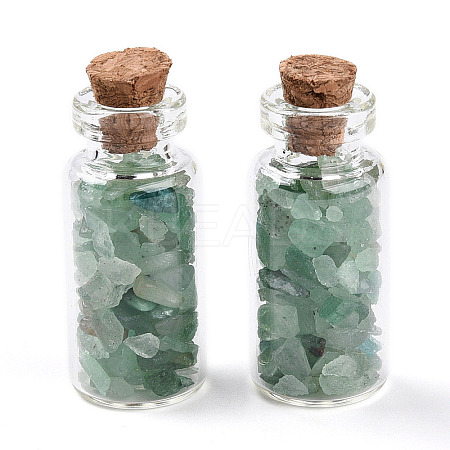 Glass Wishing Bottle Display Decorations AJEW-T013-02G-1