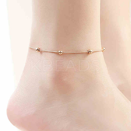 Stainless Steel Charm Anklets for Women WG18C2B-31-1