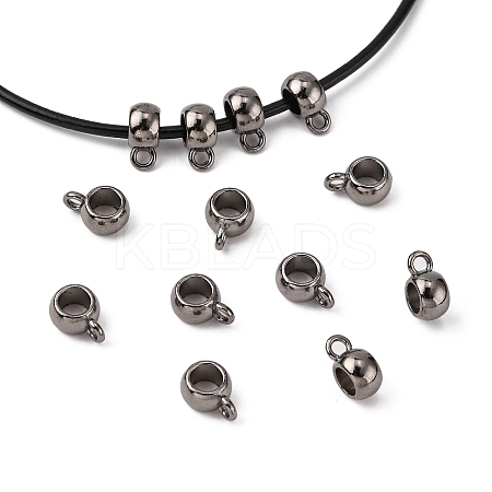 Tibetan Style Alloy Tube Bails LS-TIBEP-LFH251Y-B-FF-1