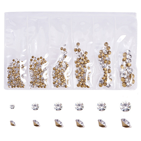 Glass Rhinestone Nail Art Decoration Accessories X-MRMJ-Q045-001A-1