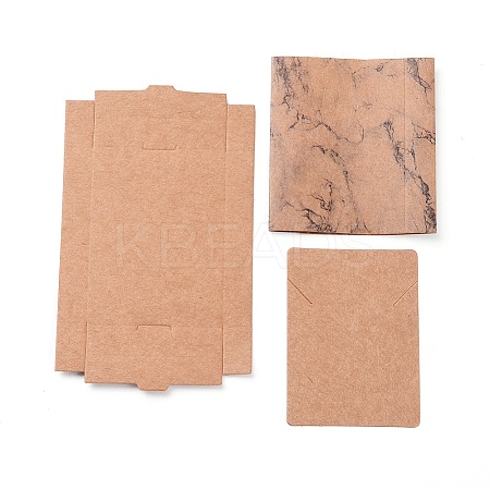 Kraft Paper Boxes and Necklace Jewelry Display Cards LS-CON-L016-B07-1