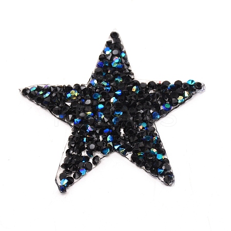 Star Glitter Hotfix Rhinestone DIY-WH0301-92B-01-1
