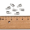304 Stainless Steel Folding Crimp Ends X-STAS-R063-29-3