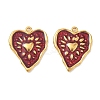 304 Stainless Steel Enamel Pendants STAS-L316-13G-1