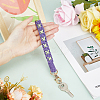 Cotton Handmade Braided Wrist Lanyard Pendant Decorations KEYC-WH0007-001A-3