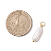 3Pcs 3 Colors Natural Keshi Pearl Pendants PALLOY-JF04239-3