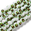 Printing Glass Beads for Necklaces Bracelets Making GLAA-B020-02A-04-1