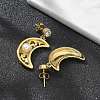 Ion Plating(IP) 304 Stainless Steel Stud Earrings EJEW-A119-20G-2