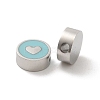 304 Stainless Steel Enamel Beads STAS-L022-096P-02-1