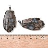 Natural Labradorite Carved Pendants G-K369-01P-01-3