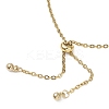 Adjustable 304 Stainless Steel Cable Chains & Natural Cultured Freshwater Pearl Slider Bracelets BJEW-JB12713-4