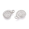 304 Stainless Steel Conch Shaped Charms STAS-T067-54P-2