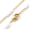 Enamel Bar Link Chain Necklace STAS-B025-02G-05-2