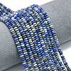 Natural Lapis Lazuli Beads Strands G-P575-A46-4x2mm-01-1