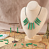 20Pcs Synthetic Turquoise Graduated Spike Beads G-TA0001-44-6