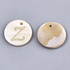 Natural Freshwater Shell Pendants SHEL-N027-04Z-1