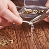 Rack Plating Brass Lobster Claw Clasps with Clip Ends KK-PH0035-34-WH-5