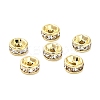316 Surgical Stainless Steel Rhinestone Spacer Beads STAS-L285-001G-01-1-1