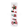 Christmas Theme Cloth Felt Fabric Alligator Hair Clip OHAR-R100-01E-2