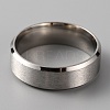 201 Stainless Steel Plain Band Ring for Men Women RJEW-WH0010-06I-MP-2