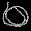 Electroplate Transparent Glass Beads Strands X-EGLA-P061-04C-AB22-3