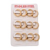 304 Stainless Steel Huggie Hoop Earrings EJEW-O096-19G-2