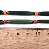 Handmade Millefiori Glass Lampwork Strip Beads Strands LA-N047-01G-4