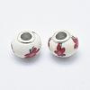 Handmade Polymer Clay European Beads CLAY-K002-A49-2