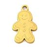 Christmas Theme 201 Stainless Steel Charms STAS-Q015-13G-04-1