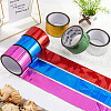 50M Laser Shining Bopp Plastic Scrapbook Decorative Adhesive Tapes AJEW-WH20002-57B-03-4