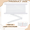 8 Yards Heart Acrylic Fibers Lace Trim for Sewing Decoration OCOR-LP0004-43-2
