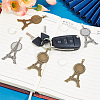 DIY Blank Eiffel Tower Pendant Making Kit DIY-GO0001-69-4