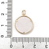Brass Micro Pave Clear Cubic Zirconia Pendants KK-A207-10B-G-3