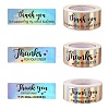 3Roll 3 Style Hot Stamping Self-Adhesive Paper Gift Tag Youstickers DIY-SZ0007-41-1