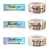 3Roll 3 Style Hot Stamping Self-Adhesive Paper Gift Tag Youstickers DIY-SZ0007-41-1
