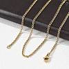 Unisex Casual Style 304 Stainless Steel Curb Chain Necklaces STAS-O037-54G-4