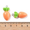 Opaque Resin Pendants RESI-S013-02G-2