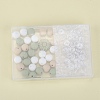 79Pcs 6 Styles Iron Rhinestone Spacer Beads with Flower Silicone Beads SIL-SZ0002-30B-2