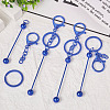 5Pcs Alloy and Brass Bar Beadable Keychain for Jewelry Making DIY Crafts DIY-SW0001-15A-4