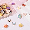 120Pcs 12 Styles Alloy Enamel Pendants ENAM-LS0001-23LG-5